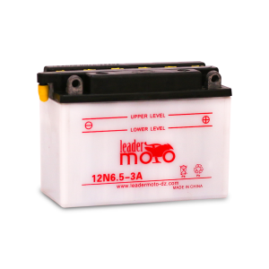 BATTERIE MOTO ACIDE 12v 6.5Ah 3A LEADER MOTO
