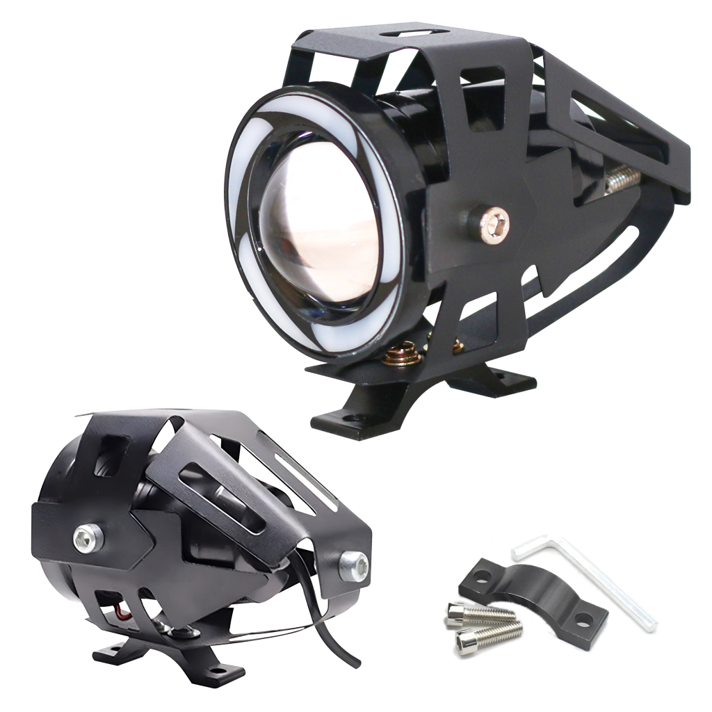 60W Projecteur De Brouillard En Aluminium Blanc Et Jaune Pour Moto Et Voiture électrique - Chine Phare Antibrouillard De Moto, Projecteur De Moto
